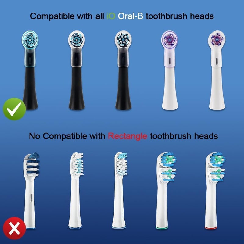DeBizz 6 Pack Toothbrush Covers Compatible with Oral B iO Replacement Heads, Toothbrush Cover Caps Compatible with Oral B Pro1000 Electric Toothbrush Head，iO Toothbrush Head Cover for Travel & Home - Image 5